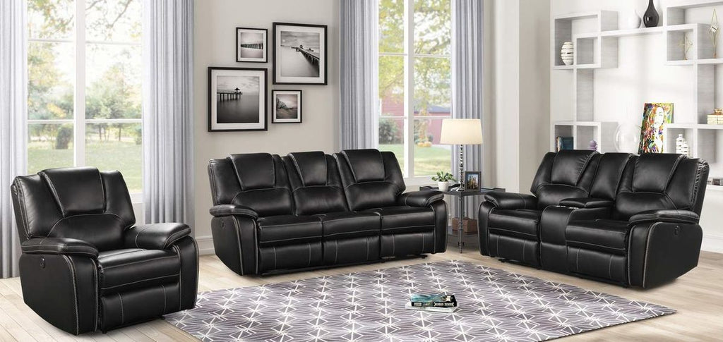 Galaxy Home Hong Kong Recliner Chair in Black