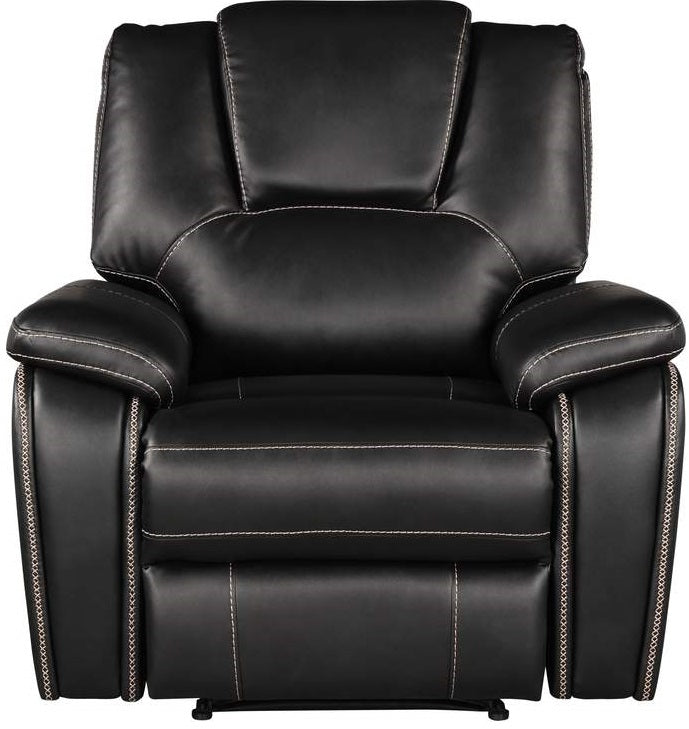 Galaxy Home Hong Kong Recliner Chair in Black