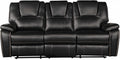 Galaxy Home Hong Kong Power Reclining Sofa in Black