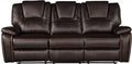 Galaxy Home Hong Kong Power Reclining Sofa in Brown