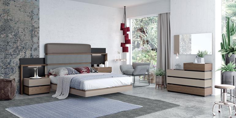ESF Furniture - Leo 7 Piece Queen Bedroom Set - LEOBEDQS-7SET
