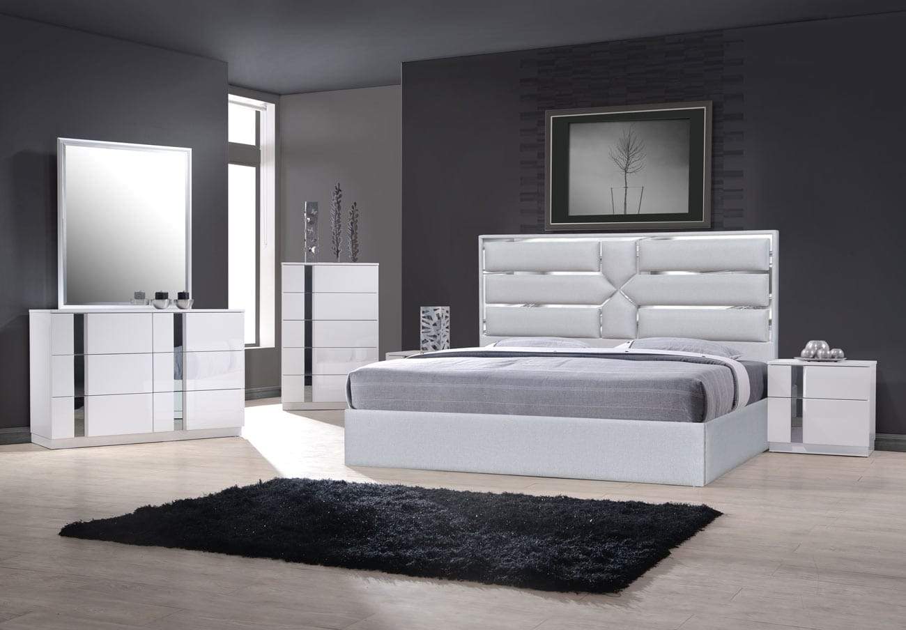 Da Vinci Bed in Silver Grey
