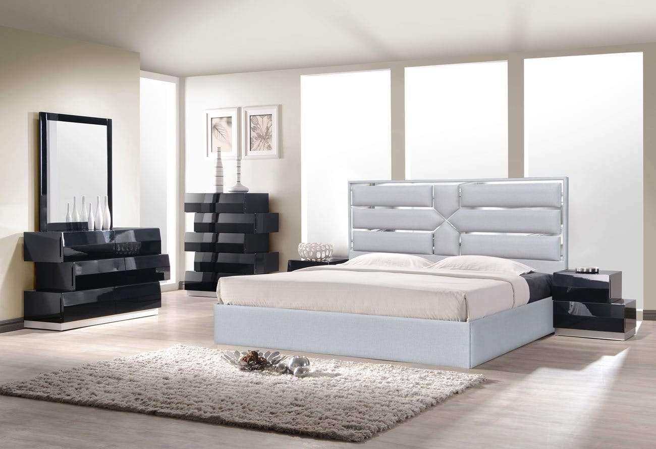 Da Vinci Bed in Silver Grey