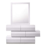 Milan Modern Bed in White | J&M Furniture