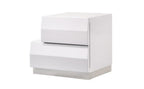 Milan Modern Bed in White | J&M Furniture