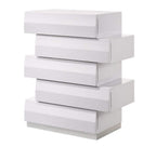 Milan Modern Bed in White | J&M Furniture
