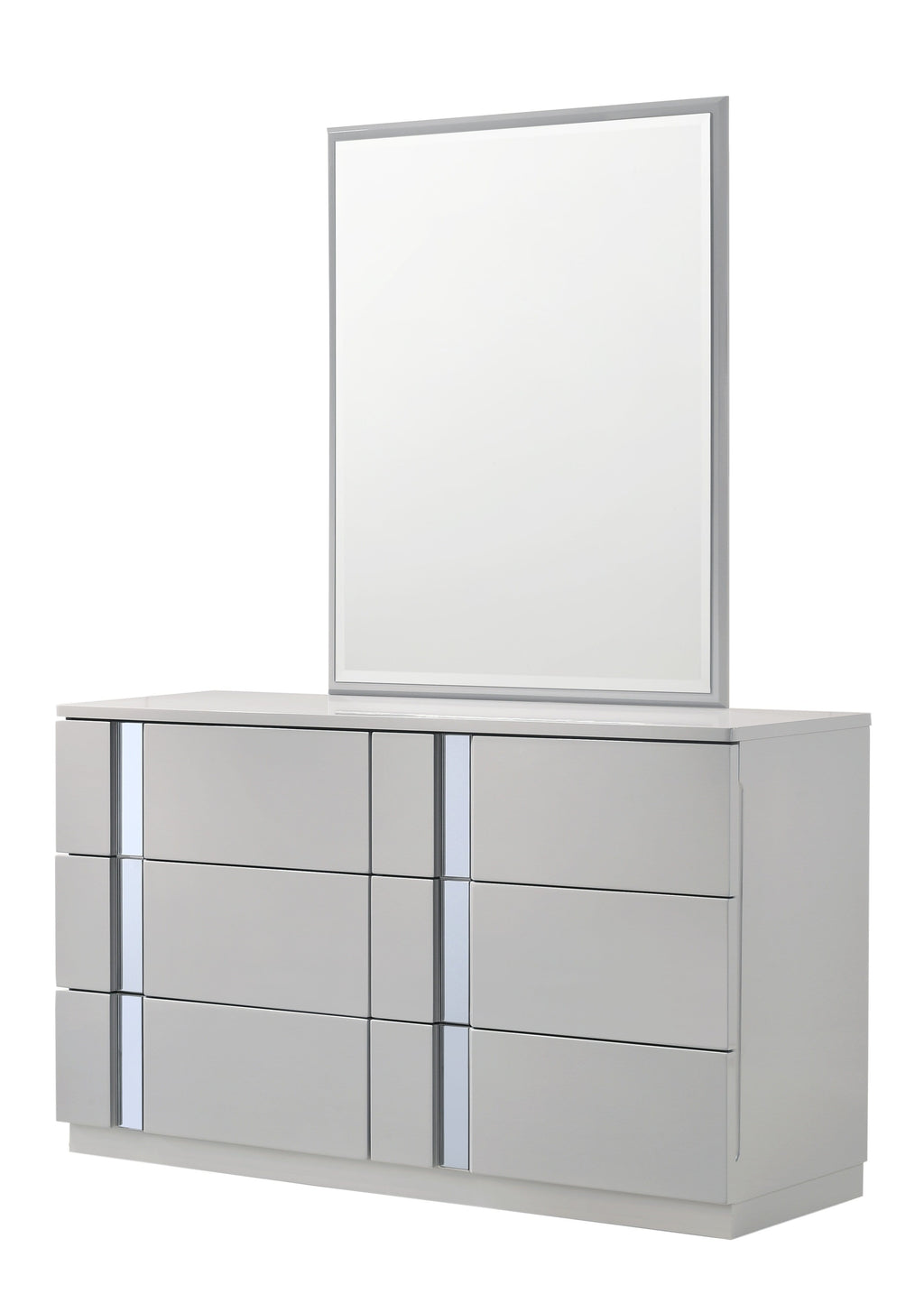 Palermo Modern Bed in Grey | J&M Furniture