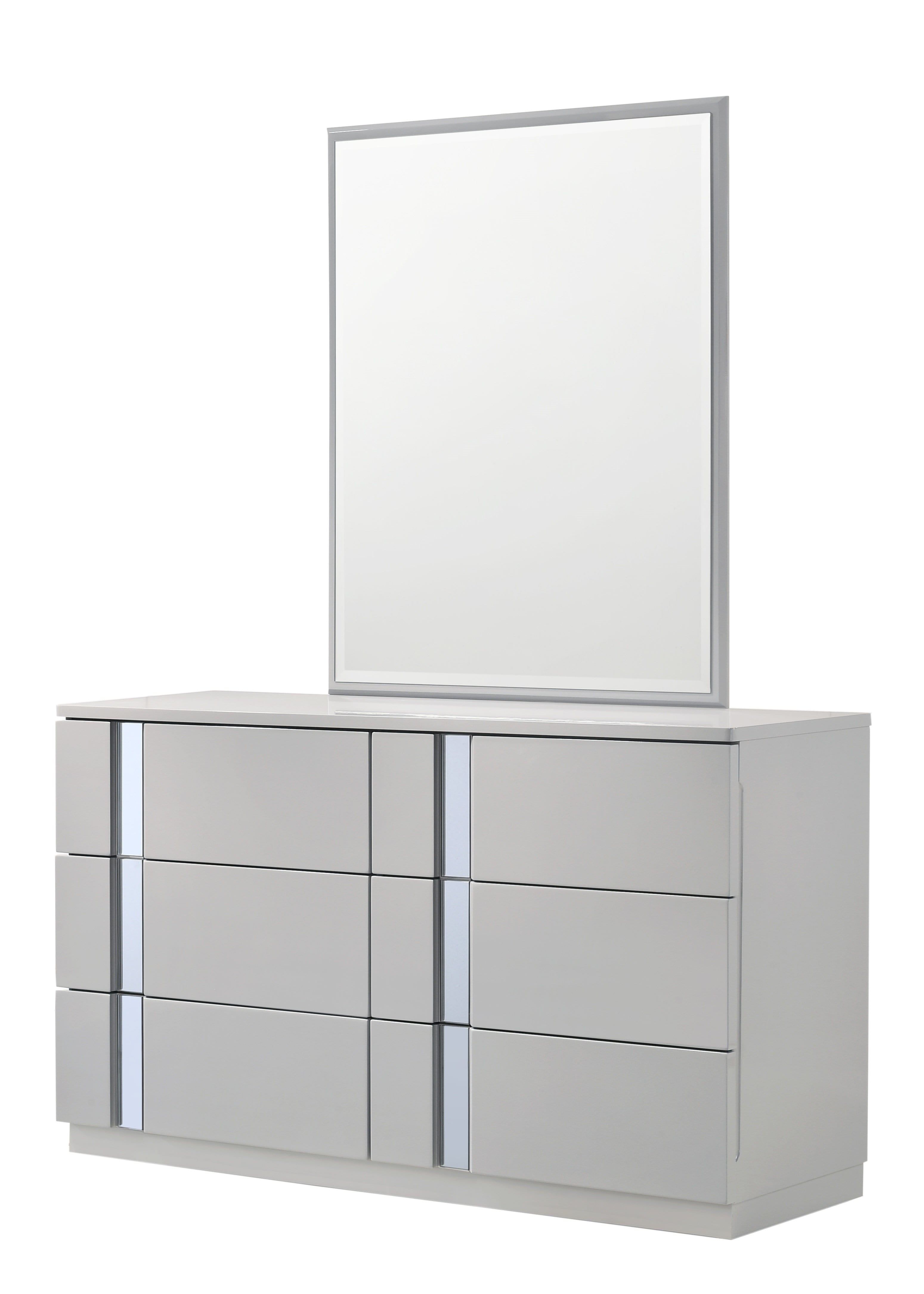 Palermo Modern Bed in Grey | J&M Furniture