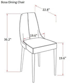 Pisa Dining Chair in Grey