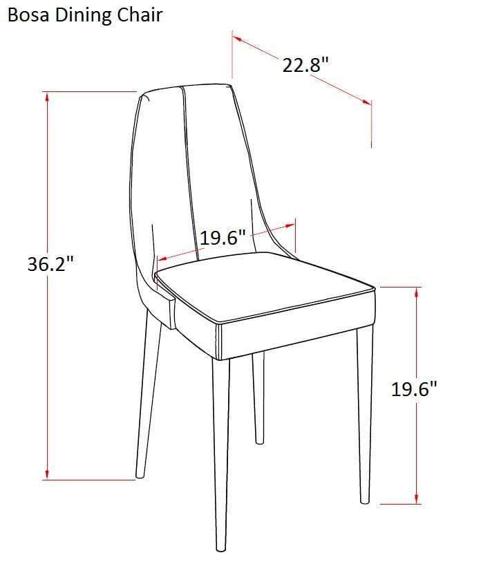 Pisa Dining Chair in Grey