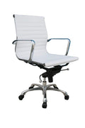 Comfy Low Back White Office Chair | J&M Furniture