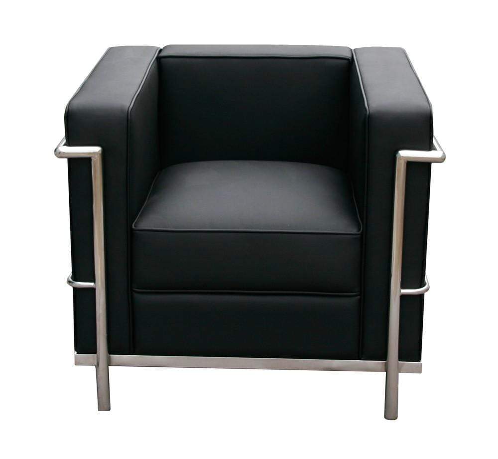 Cour Lounge Chair in Black | J&M Furniture