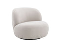 Cove Swivel Chair in Light Grey | J&M Furniture