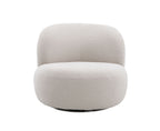 Cove Swivel Chair in Light Grey | J&M Furniture