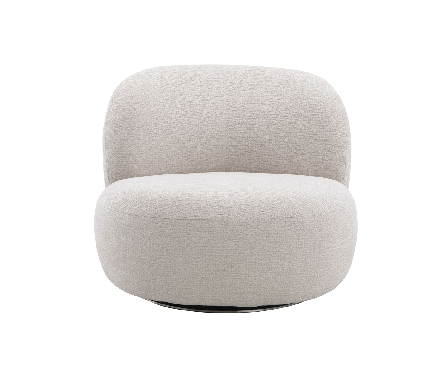 Cove Swivel Chair in Light Grey | J&M Furniture