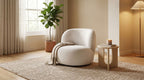 Cove Swivel Chair in Light Grey | J&M Furniture