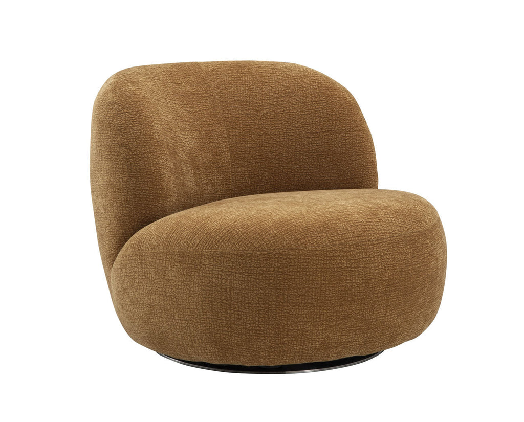 Cove Swivel Chair in Mustard | J&M Furniture