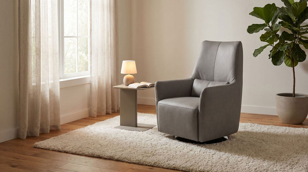 Haven Swivel Chair in Truffle | J&M Furniture