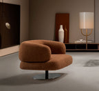 HF5011 Modern Fabric Armchair in Brown | J&M Furniture