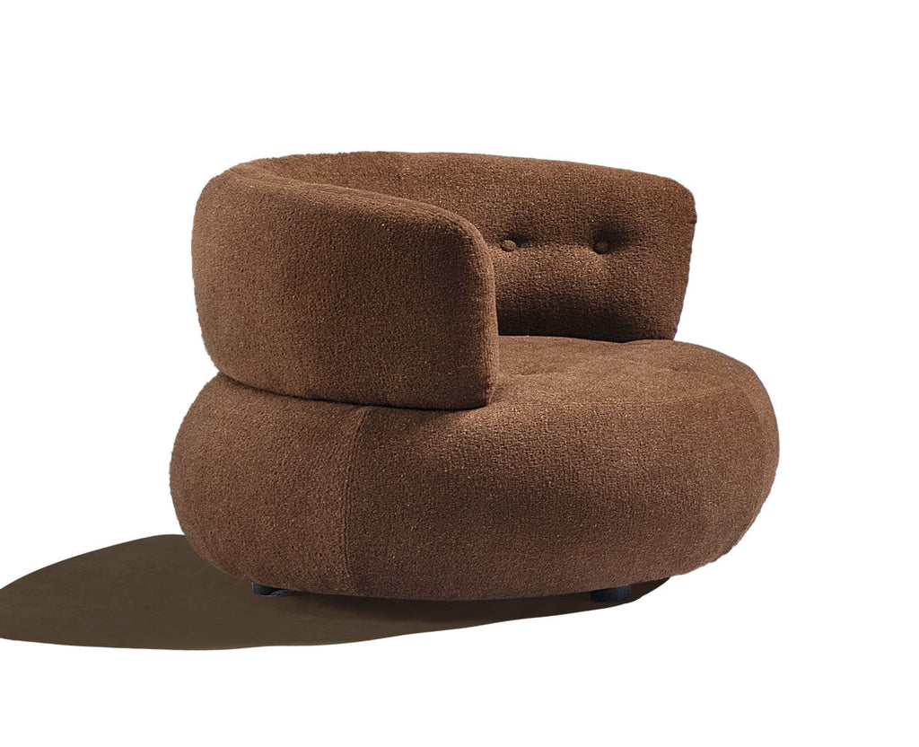 HF5512 Fabric Armchair in Dark Brown | J&M Furniture