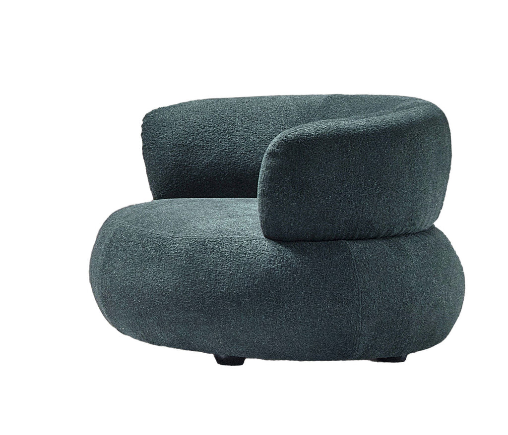 HF5512A Modern Fabric Armchair in Dark Green | J&M Furniture