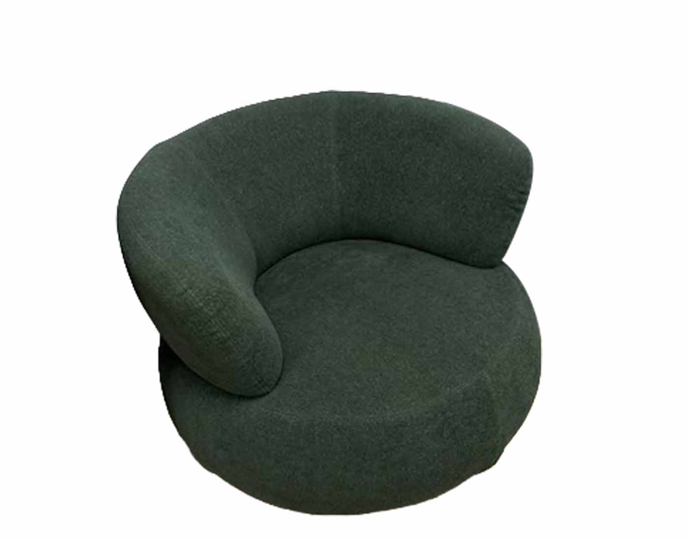 HF5512A Modern Fabric Armchair in Dark Green | J&M Furniture