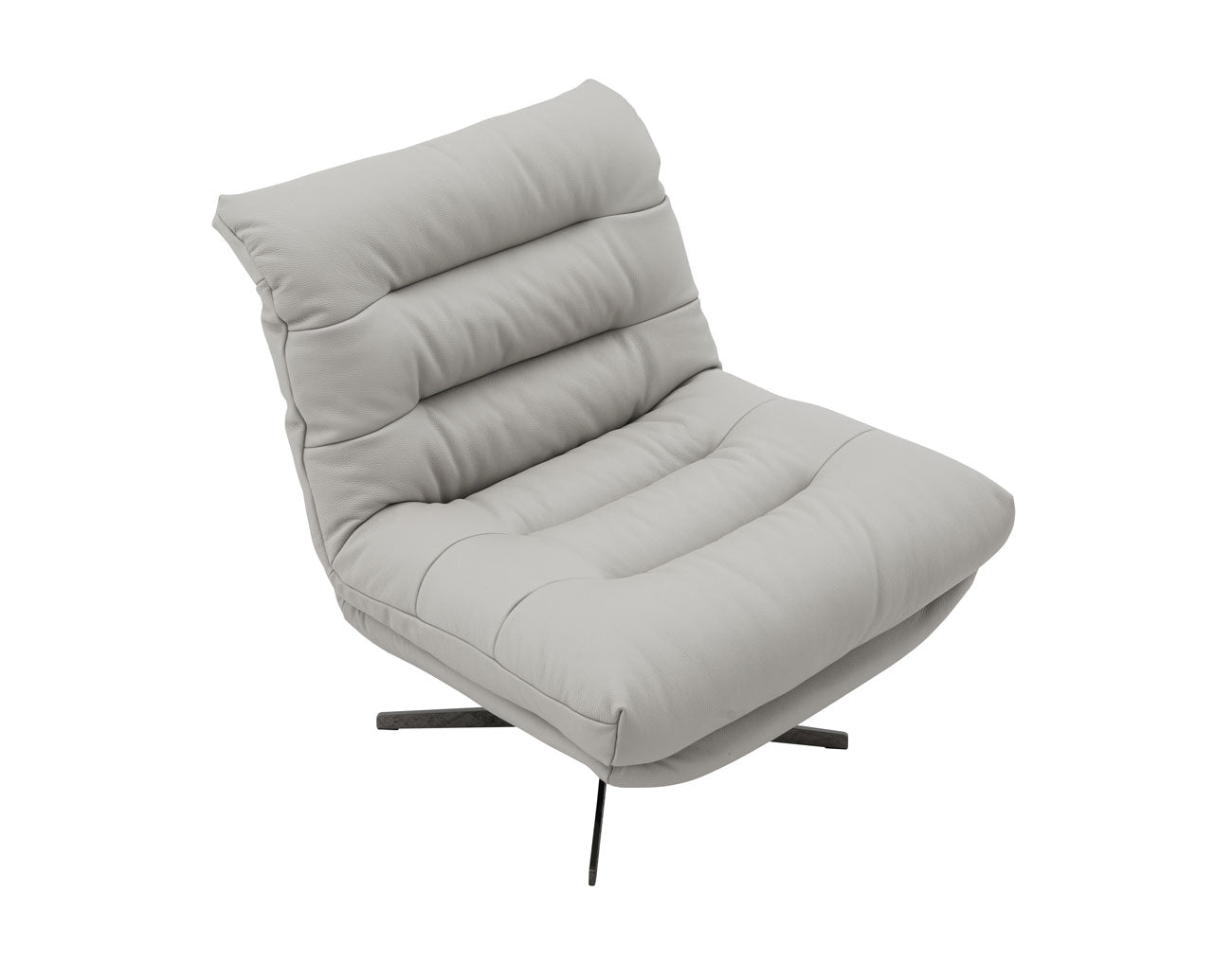 Nest Swivel Chair in Light Grey | J&M Furniture