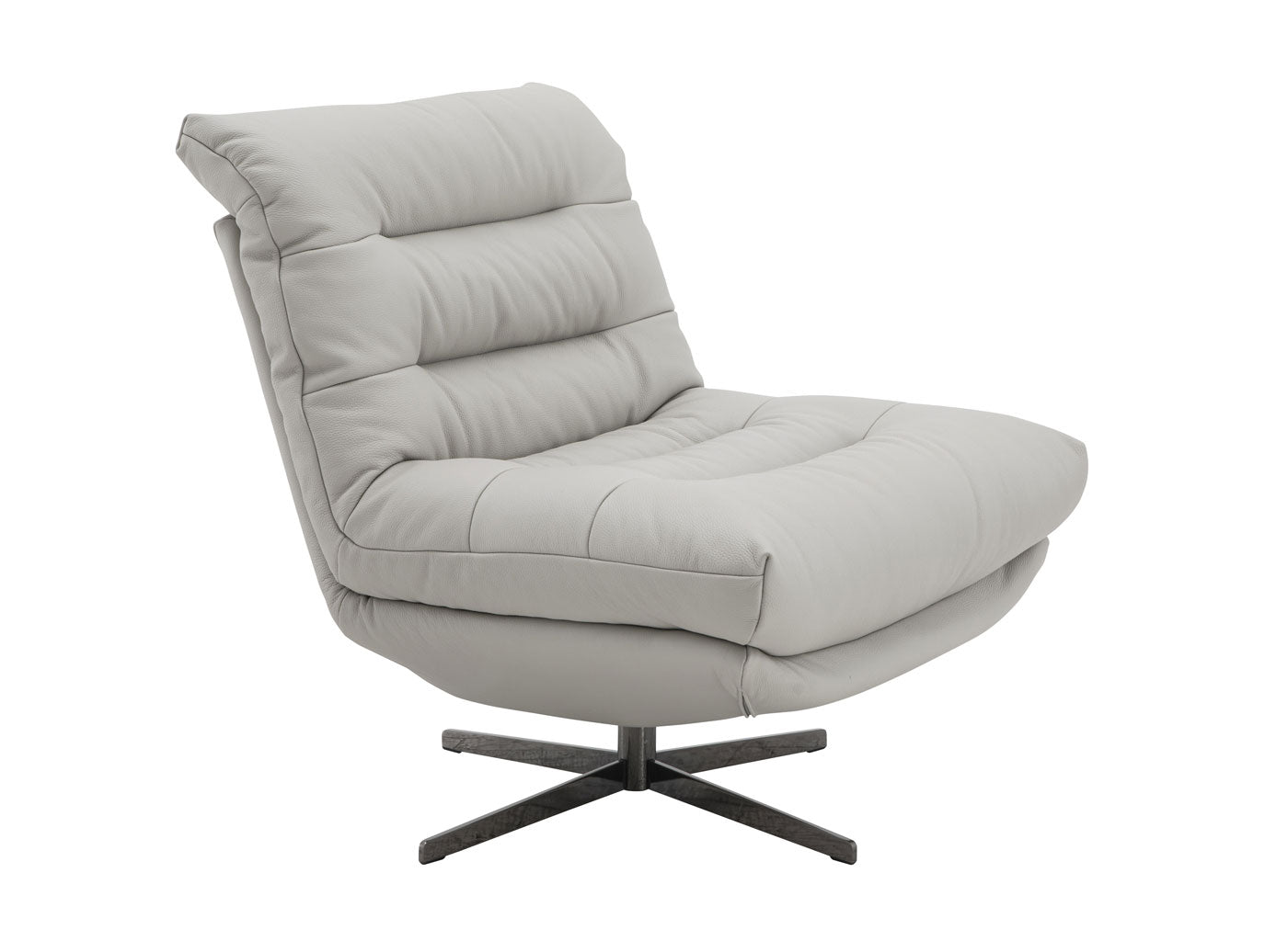 Nest Swivel Chair in Light Grey | J&M Furniture