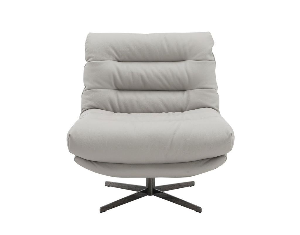 Nest Swivel Chair in Light Grey | J&M Furniture