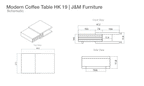 Modern Coffee Table HK 19 | J&M Furniture