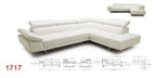 1717 Italian Leather Sectional | J&M Furniture