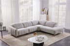 50738 Motion Fabric Sectional in Light Grey | J&M Furniture