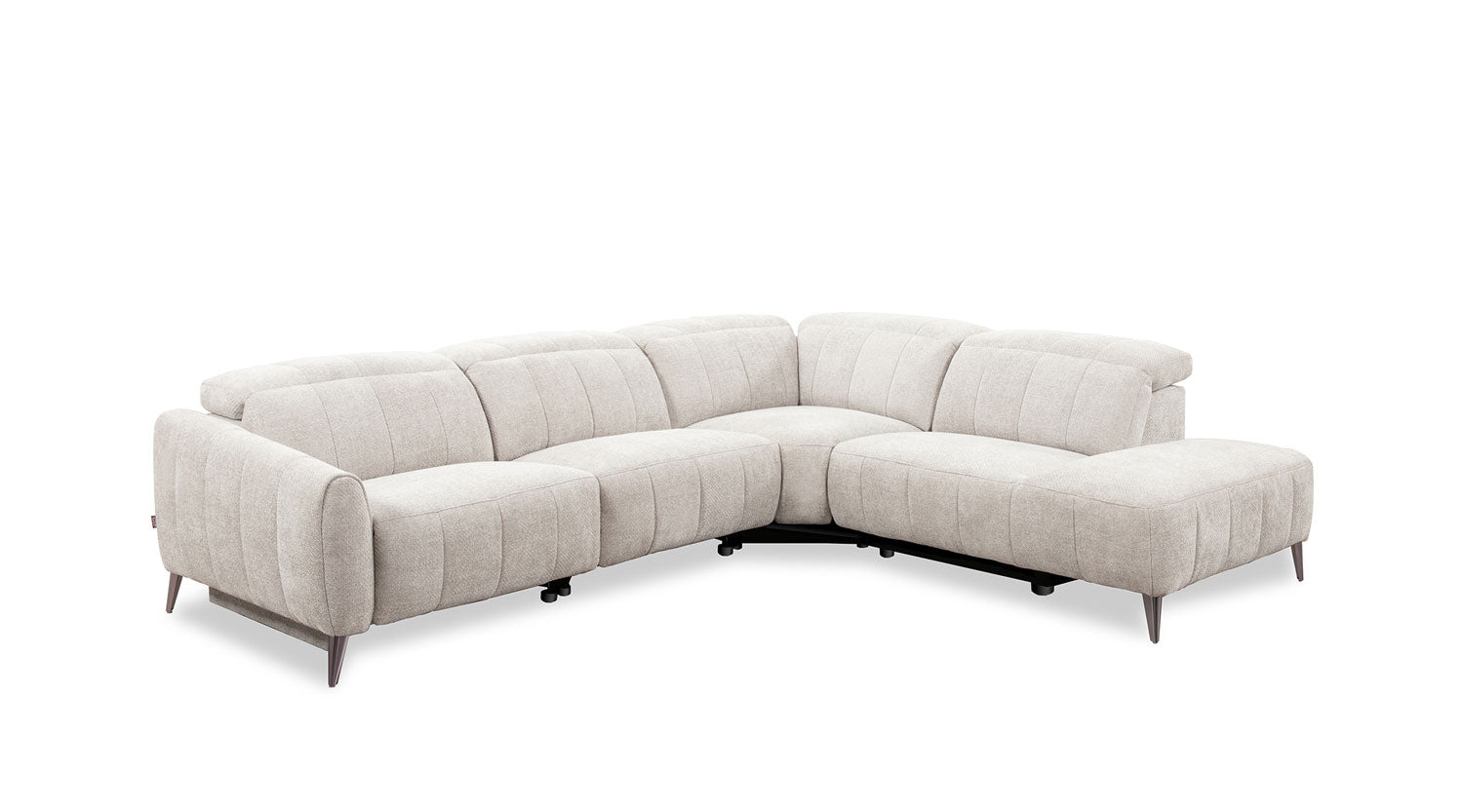 50738 Motion Fabric Sectional in Light Grey | J&M Furniture