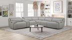 6095B Power Sectional in Grey | J&M Furniture