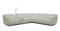 6095B Power Sectional in White | J&M Furniture