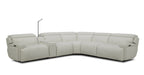 6095B Power Sectional in White | J&M Furniture