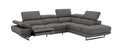 Annalaise Recliner Leather Sectional in Truffle | J&M Furniture