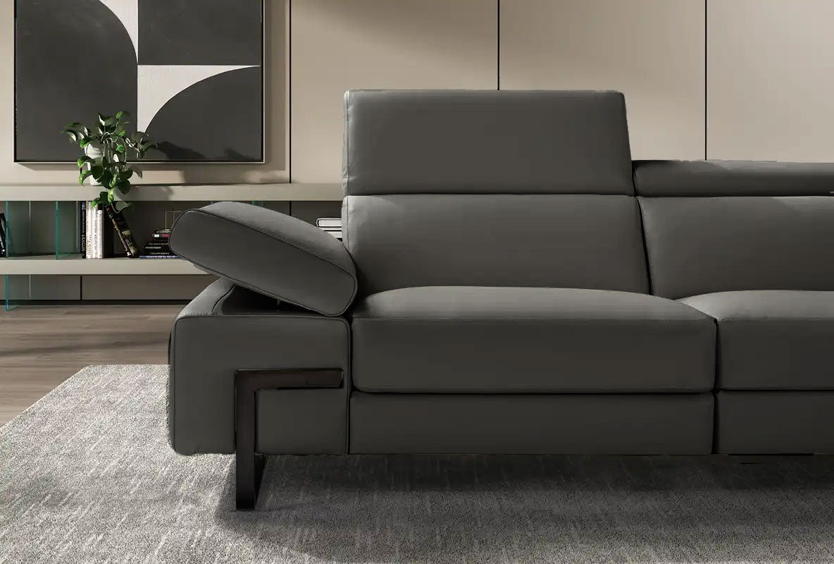 Brooklyn Sectional Sofa in Grey | J&M Furniture