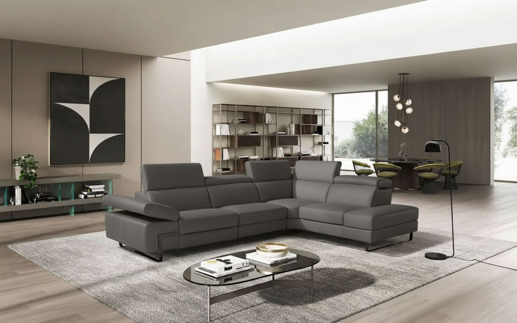 Brooklyn Sectional Sofa in Grey | J&M Furniture