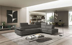 Brooklyn Sectional Sofa in Grey | J&M Furniture