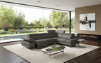 Brooklyn Sectional Sofa in Grey | J&M Furniture