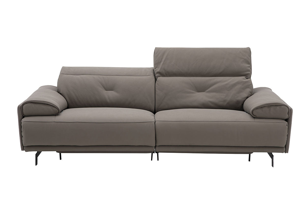 Dolce Vita Leather Power Reclining Sofa in Bronnie