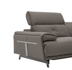 Dolce Vita Leather Power Reclining Sofa in Bronnie
