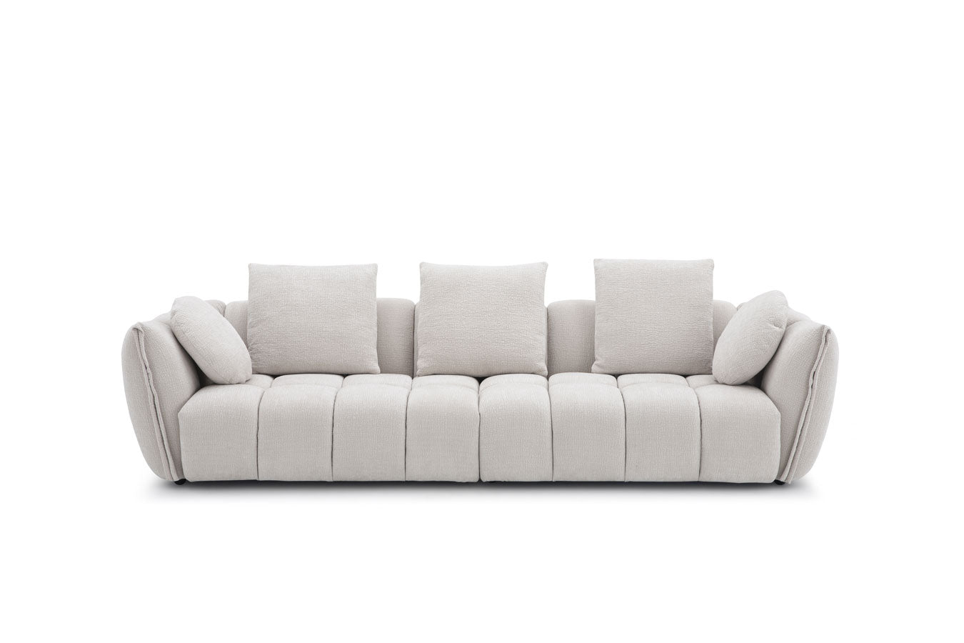 Lennox Fabric Sofa in Light Grey | J&M Furniture
