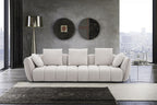 Lennox Fabric Sofa in Light Grey | J&M Furniture