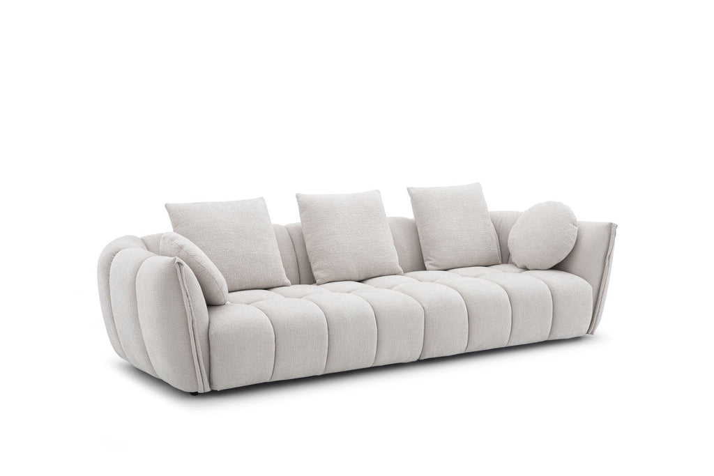 Lennox Fabric Sofa in Light Grey | J&M Furniture