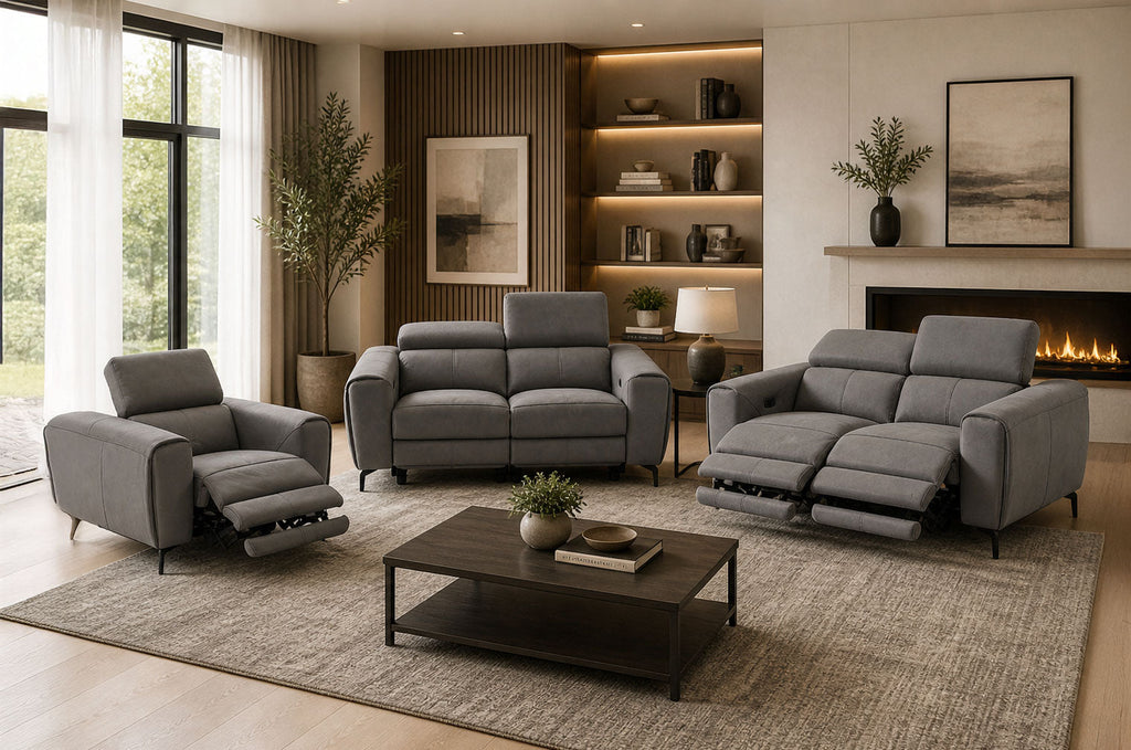 Lorenzo Motion Loveseat in Truffle | J&M Furniture