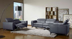 Lorenzo Motion Loveseat in Blue-Grey (K) | J&M Furniture