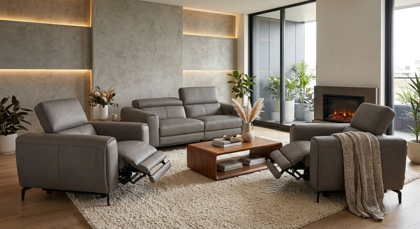 Lorenzo Power Sofa in Truffle | J&M Furniture