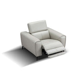 Lorenzo Power Chair in Light Gray | J&M Furniture